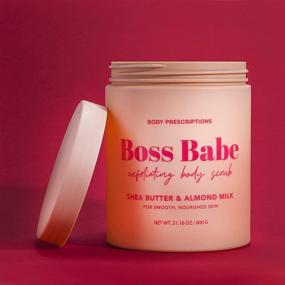 img 3 attached to 🛀 Скраб для тела Body Prescriptions Pink Boss Babe: Пилинг для тела для питательной и гладкой кожи, очищающее средство с маслом ши и миндалем.