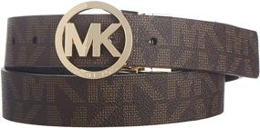 img 1 attached to Michael Kors Womens Reversible Chocolate