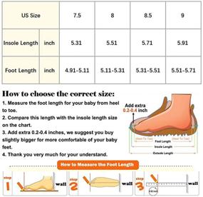 img 2 attached to Обувь Roaays для малышей на плоской подошве, размер 8, девочки