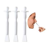 👃 pack of 80 nose wax sticks - disposable plastic applicators for nostril nasal hair removal, eyebrow & facial hair removal logo