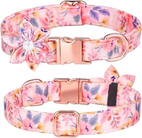 img 4 attached to Collar Personalized Pattern Adjustable Dogs（Pink