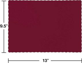 img 1 attached to 🍷 Burgundy Placemats by Creative Converting 863122B