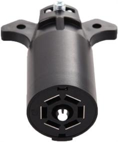 img 1 attached to 🔌 Enhanced Connectivity: Introducing the NEW SUN 7 Way Round RV Blade Trailer Connector Adapter Plug