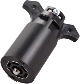 img 4 attached to 🔌 Enhanced Connectivity: Introducing the NEW SUN 7 Way Round RV Blade Trailer Connector Adapter Plug