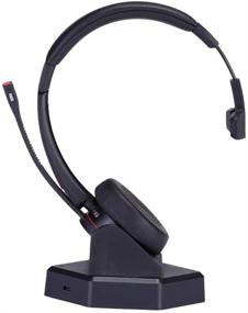 img 4 attached to 🎧 Superior MKJ Wireless Headset with Microphone: Clear Office Phone Conference Calls & Noise Cancelling for VoIP, Skype, Microsoft Teams & More