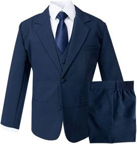 img 4 attached to Stylish and Refined: Spring Notion Formal Black Dress Boys' Clothing for Suits & Sport Coats