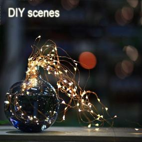 img 3 attached to 🔦 LITEPRO Fairy Lights 16.5ft 50 LED String Lights with Remote Control, Bendable Copper Wire, Battery Operated, Decorative for Kid's Room, Patio, Garden, Party, Waterproof (Warm White), 2 Pack