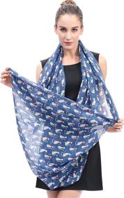 img 1 attached to Lina Lily Womens Infinity Lightweight Women's Accessories and Scarves & Wraps