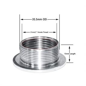 img 3 attached to 🔗 High-Quality Stainless Steel Bulkhead Connector: Durable Thru Bulk Fitting for Efficient Connections