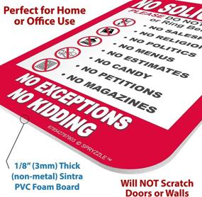 img 2 attached to 🚫 Soliciting Exceptions for Home: No Soliciting Sign