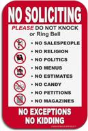 🚫 soliciting exceptions for home: no soliciting sign logo