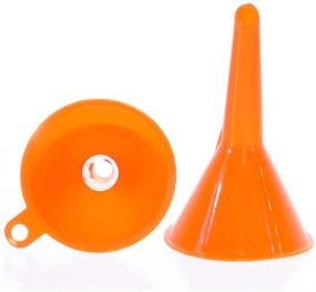 img 1 attached to 🚗 Convenient 4-Piece Plastic Funnel Set: Perfect for Car Oil, Gas, and Fluids