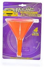 img 3 attached to 🚗 Convenient 4-Piece Plastic Funnel Set: Perfect for Car Oil, Gas, and Fluids