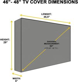 img 3 attached to Outdoor Cover Universal Weatherproof Protector Accessories & Supplies for Television Accessories