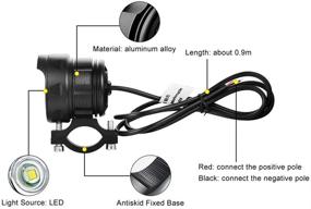 img 3 attached to ROUP Floodlight Headlight Universal Motorcycle