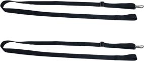 img 1 attached to 🚤 Premium Vtete Adjustable Boat Top Straps with Loops and Snap Hook - Durable 28"~60" Stainless Steel Awning Hardware for Boats