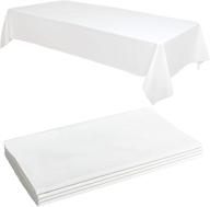 white premium plastic tablecloth tablecloths logo