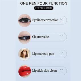 img 1 attached to 💄 Newfacefure Makeup Remover Eraser Pen: Effortless Eye Makeup Correction & Gentle Magnetic Eyeliner Fixer - Ideal for Sensitive Skin