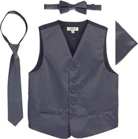 img 3 attached to 👔 Gioberti Boys' Satin Formal Vest: Premium Boys' Clothing and Suits with Sport Coats