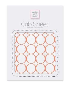 img 4 attached to 🛏️ SwaddleDesigns Fitted Crib Sheet/Toddler Sheet: Softest Cotton Flannel for Better Baby Sleep, Made in USA, Orange Mod Circles