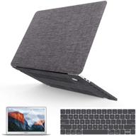 👍 imdcase macbook pro 13 inch case 2020-2021 a2338 m1 a2289 a2251 a2159 a1989 a1706 a1708 - premium fabric hard shell, keyboard cover & screen protector included logo