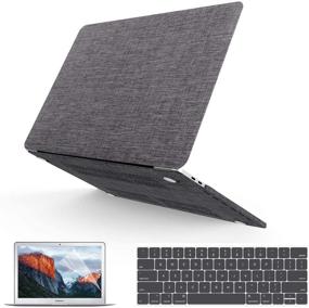 img 4 attached to 👍 IMDCASE MacBook Pro 13 Inch Case 2020-2021 A2338 M1 A2289 A2251 A2159 A1989 A1706 A1708 - Premium Fabric Hard Shell, Keyboard Cover & Screen Protector Included