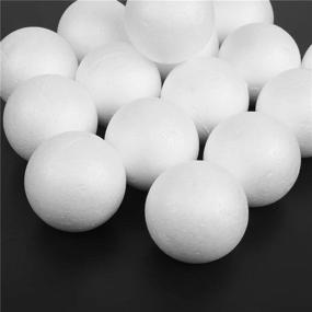 img 2 attached to 🎄 CCINEE 15-Pack of 7cm White Foam Balls for Christmas Ornaments DIY Crafts Projects - Styrofoam Balls