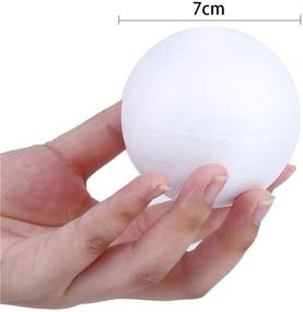 img 3 attached to 🎄 CCINEE 15-Pack of 7cm White Foam Balls for Christmas Ornaments DIY Crafts Projects - Styrofoam Balls