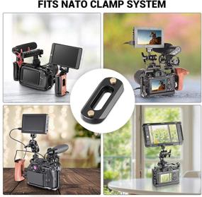 img 2 attached to 🚀 Миниатюрная система быстрого съема SMALLRIG Mini Anti-Off NATO Rail для рукоятки NATO и камерного каркаса - толщина 6 мм, длина 48 мм | 2172