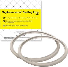 img 1 attached to Fagor Stovetop Pressure Cooker Replacement Gaskets - Pack of 🔧 2, 9 Inch, Fits Multiple Models (Refer to Description for Compatibility)