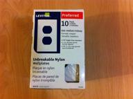 leviton pj8 wm receptacle wallplate thermoplastic logo