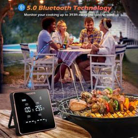 img 2 attached to Thermometer Thereye Wireless Bluetooth Grilling