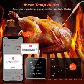 img 1 attached to Thermometer Thereye Wireless Bluetooth Grilling