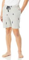 👖 nautica lounge cotton men's sleepwear with elastic waistband logo