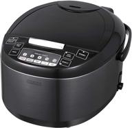 🍲 crux 12 cup multi-cooker: rice cooker, slow cooker, food steamer, and more - easy one-pot healthy meals in black, dishwasher safe логотип