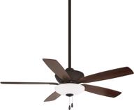 minka-aire f553l-orb minute 52 inch led energy star rated ceiling fan with dc motor and 3 speed pull chain - oil rubbed bronze finish логотип