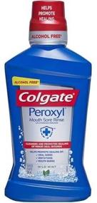 img 2 attached to 🦷 Colgate Peroxyl Mouth Sore Rinse Mild Mint - 16.9 Fluid Ounces (Pack of 2) - Enhances SEO!