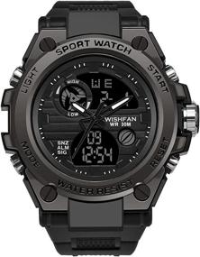 img 3 attached to ⌚ Ultimate Performance: Men’s Digital Sports Watch with Dual-Display & Backlight