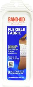 img 4 attached to 🩹 Essential Travel Companion: BAND-AID Flexible Fabric Bandages - 8 Count, Pack of 24