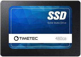 img 4 attached to 💾 Timetec 480GB SSD 3D NAND SATA III 6Gb/s 2.5 дюйма 7 мм 400 TBW высокой скорости чтения (до 560 МБ/с) SLC кэш-память повышает производительность внутреннего твердотельного накопителя для ПК, настольного компьютера и ноутбука (480 ГБ)