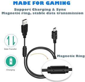 img 3 attached to 🎮 2-Pack 10ft Mini USB Charger Cable for PS3 Controller - Sync Cord for Sony Playstation 3 PS3/ PS3 Slim/PS Move Wireless Controllers - Play & Charge