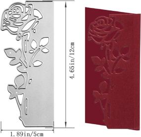 img 1 attached to 🌹 Rose Cutting Dies - 3 Piece Flower Shape Embossing Die Set | Carbon Steel Die Cutting Stencils for DIY Card Making, Scrapbooking & Crafts