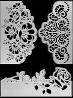 🌹 rose cutting dies - 3 piece flower shape embossing die set | carbon steel die cutting stencils for diy card making, scrapbooking & crafts logo