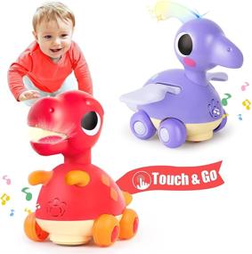 img 4 attached to IPlay, iLearn Baby Music Toy: Toddler Musical Crawling Toys with Electronic Moving Light-up Dinosaur - Early Development Dino for 18-24 Month, 2-3 Year Olds Boy and Girl – Perfect Birthday Gift