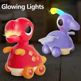 img 3 attached to IPlay, iLearn Baby Music Toy: Toddler Musical Crawling Toys with Electronic Moving Light-up Dinosaur - Early Development Dino for 18-24 Month, 2-3 Year Olds Boy and Girl – Perfect Birthday Gift
