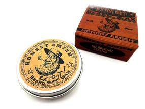 img 2 attached to 🧔 Honest Amish Extra Grit Beard Wax - Natural and Organic Hair Paste - 2oz - Premium Hair Control Wax