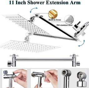 img 1 attached to Pressure Adjustable Extension Settings Handheld Bath in Bathroom Accessories