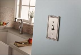 img 3 attached to 🏺 Enhance Your Space with Franklin Brass W35058V-SN-C Classic Beaded Single Switch Wall Plate/Switch Plate/Cover (3 Pack), Satin Nickel