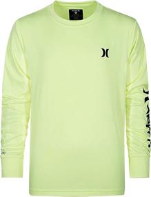 img 2 attached to 👕 Heather Boys' Clothing: Hurley Sleeve Graphic T-Shirt - Available at Swim