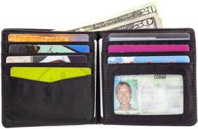 img 3 attached to Big Skinny Bi Fold Wallet Zippered Men's Accessories